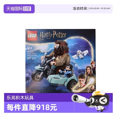【自营】LEGO乐高76443海格与哈利的摩托车之旅哈利波特系列积木