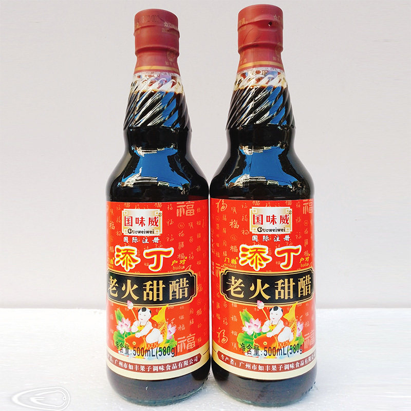如丰国味威添丁老火甜醋500mL酿造米醋猪脚姜醋孕妇月子醋