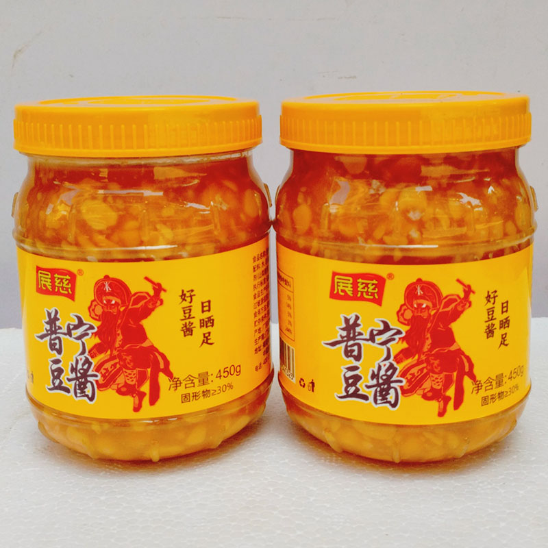 潮汕特产展慈普宁豆酱450g黄豆酱炒菜火锅蘸料调味酱烹饪调料酱料