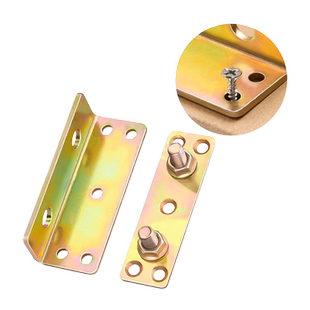 加厚实木床固定配件床挂钩角码床铰链螺丝床扣家具连接件五金卡扣