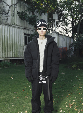 GENIUSCLUB秋冬新品嘻哈潮流街头美式双色羽绒服