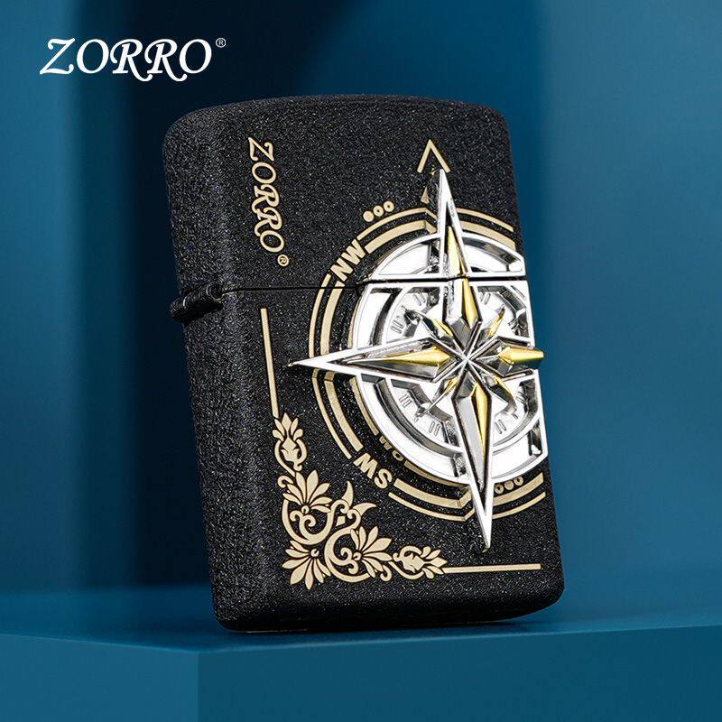 ZORRO佐罗打火机正版爱情海贴章指南针防风煤油火机送520男友礼物,ZIPPO/瑞士军刀/眼镜,煤油打火机,淘宝优惠券,粉丝福利购,淘宝优惠卷