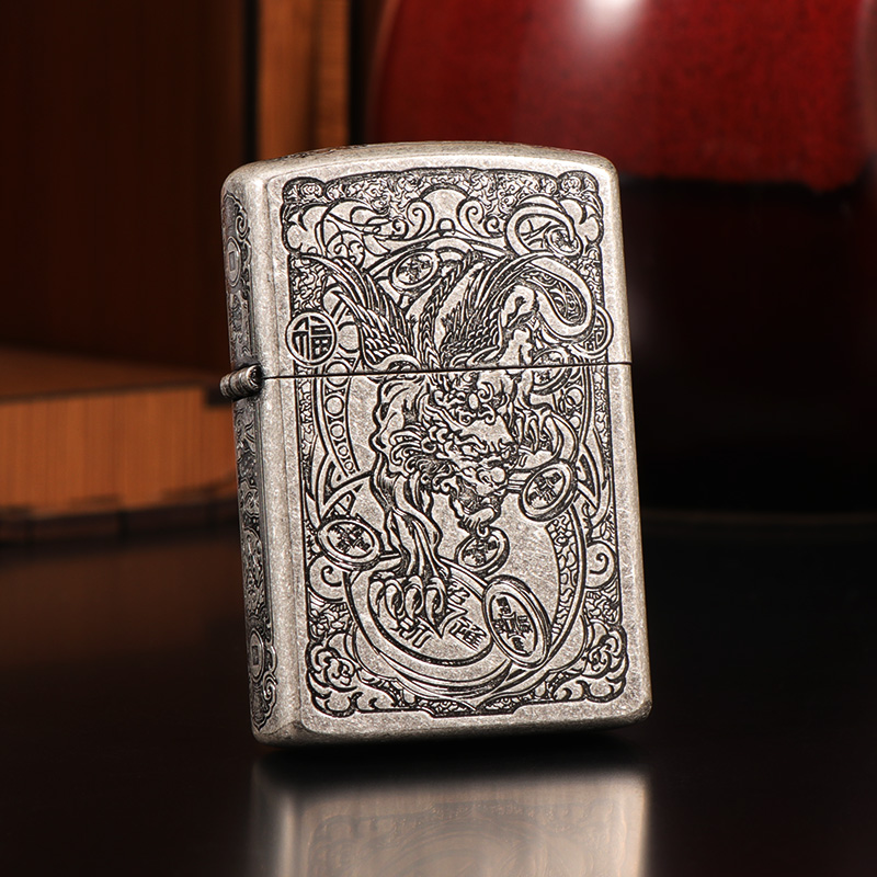 佐罗貔貅煤油打火机复古防风