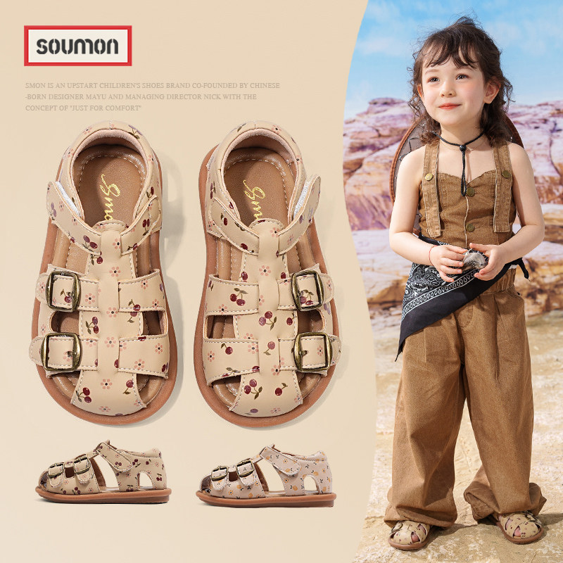 童鞋2026女童夏季凉鞋包头新款韩版小公主鞋软底镂空女宝宝沙滩鞋