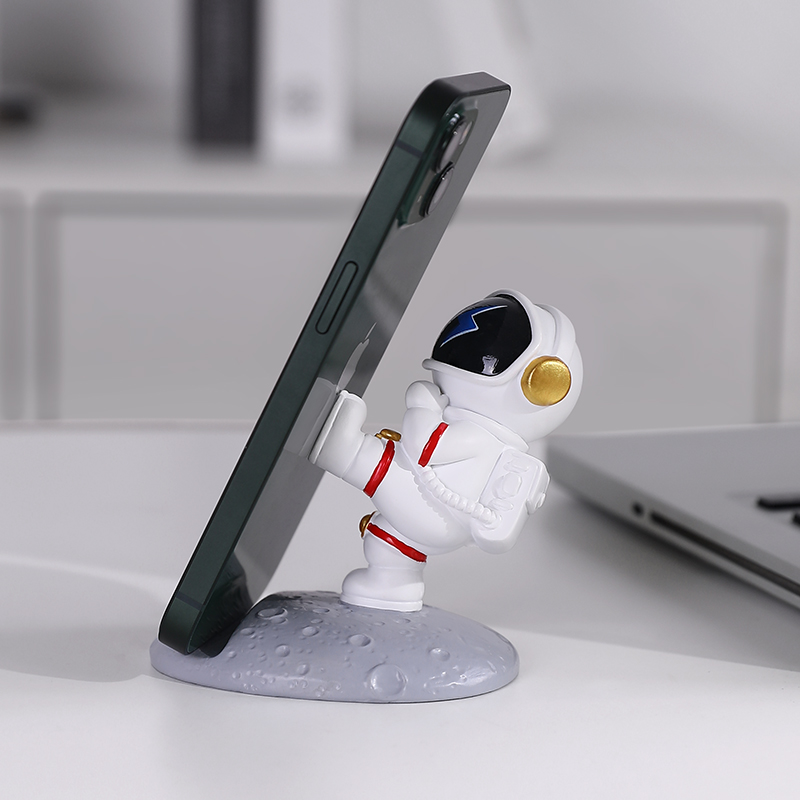 创意宇航员摆件办公桌面手机支架