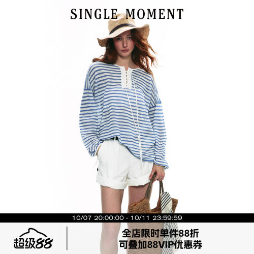SINGLEMOMENT针织防晒长袖T恤