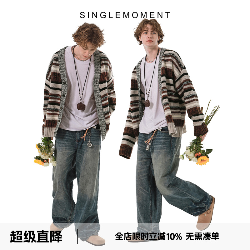 SINGLEMOMENT开衫羊毛毛衣