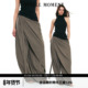 MOMENT 25SS秋季 新款 SINGLE 羊毛混纺多层次飘带休闲阔腿西裤 女