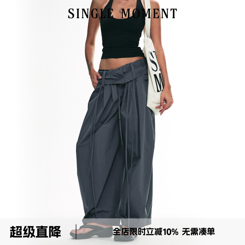 SINGLEMOMENT显瘦休闲气球裤