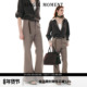 女 修身 MOMENT SINGLE 直筒微喇裤 26SS法式 式 休闲裤 通勤西装 长裤