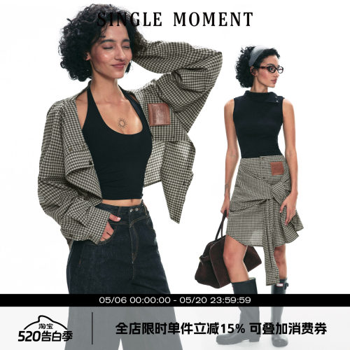 SINGLEMOMENT解构两穿衬衫裙