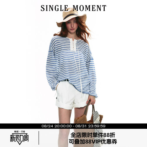 SINGLEMOMENT针织防晒长袖T恤