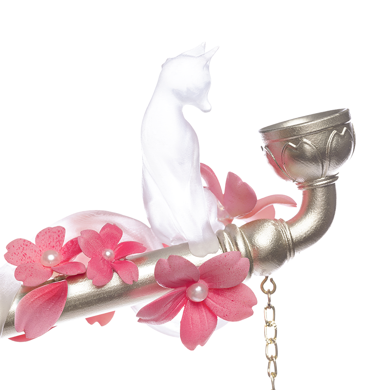 【优派瑞】白狐狸烟斗Lolita小物道具手作和风中华风洛丽塔配饰件,模玩/动漫/周边/娃圈三坑/桌游,lolita洛丽塔配饰小物/道具,淘宝优惠券,粉丝福利购,淘宝优惠卷