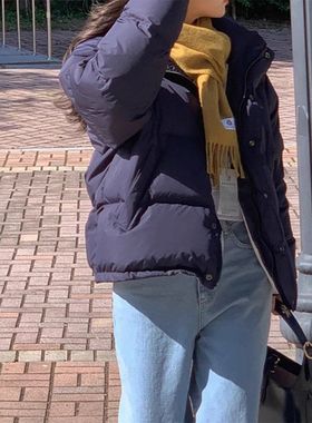 现货 韩系90绒东大门羽绒服2025冬季女宽松设计款面包服vergam*t