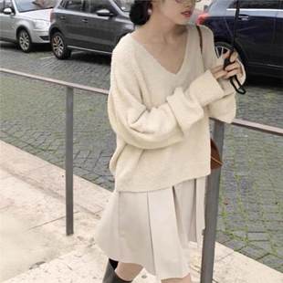 纯色内搭针织衫 现货 针织2024早秋上衣女装 ke女士毛衣秋款 overt