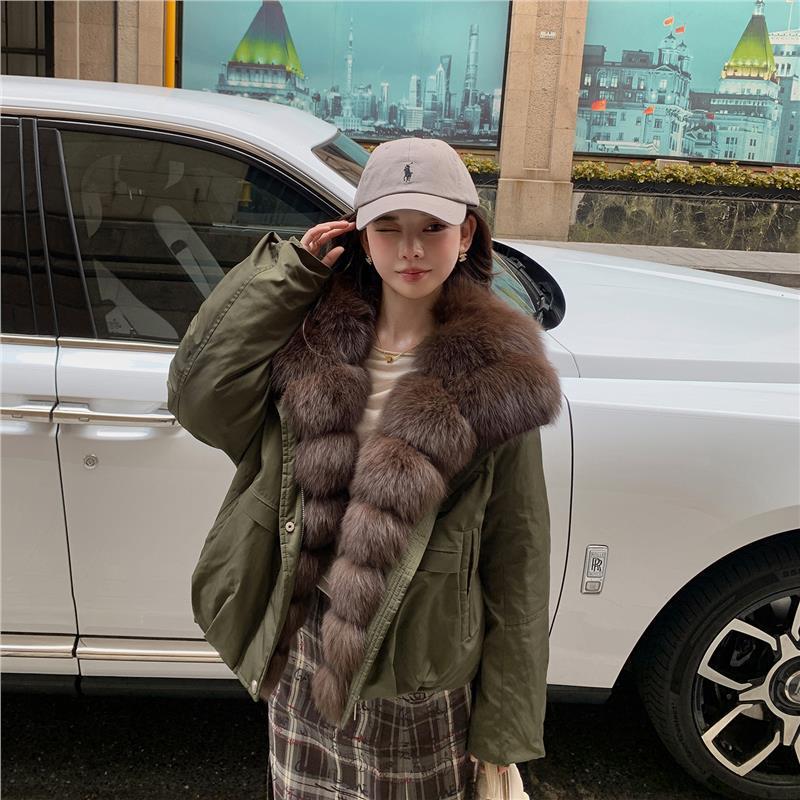 酷飒女主冬新款90鸭绒服可