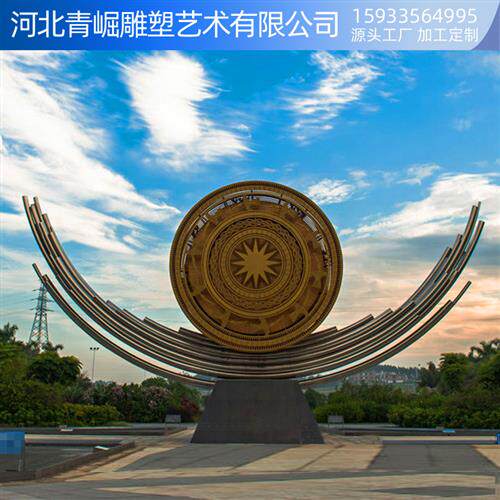 铸铜大鼓雕塑锻铜鼓战鼓大型青铜雕塑商业街步行街广场公园装饰雕