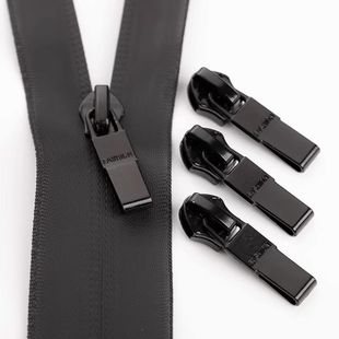 7号拉链头3号7号反装尼龙反向拉头拉链隐形衣服羽绒服配件拉锁外