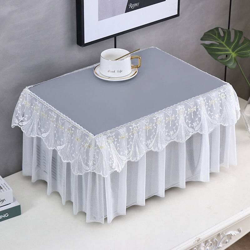 打印机防尘罩打印机罩子防尘罩加厚全包微波炉电烤箱防油蕾丝盖布