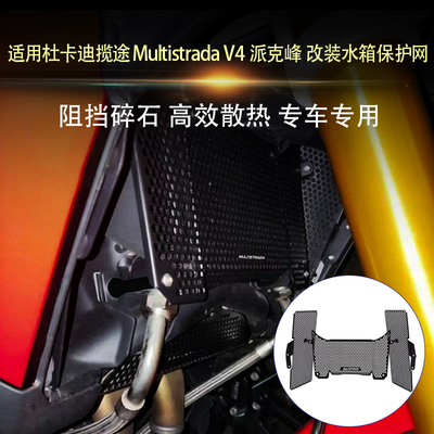 适用杜卡迪揽途Multistrada V4/S/Rally/Peak Pikes 改装件水箱网