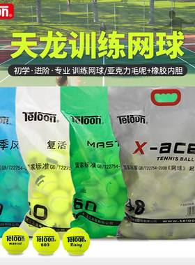 Teloon天龙网球603 rising复活  801初学训练球高弹耐打进阶网球