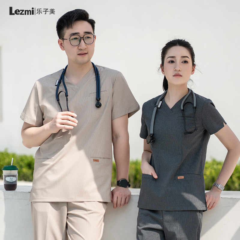 洗手衣手术室衣服定制隔离衣男女口腔诊所制服长短袖护士服前台服