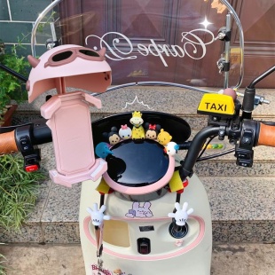 小头盔骑行电动电瓶车手机固定支架摩托车防水遮阳手机架自行车