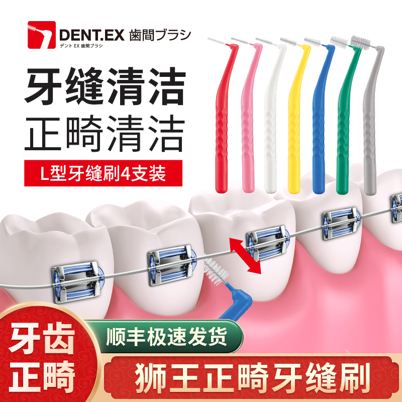 日本LION/狮王正畸牙缝刷齿间刷