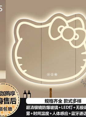 浴室镜网红kitty猫咪化妆异形镜