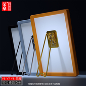相框支架后面 摆台摆架支撑金属桌面照片摆放展示免钻孔免钉画框
