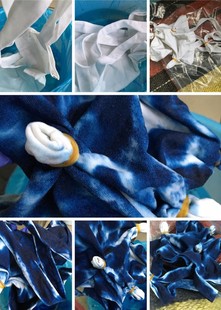 5瓶传统靛蓝色扎染专用染料幼儿园手工课diy材料包颜料