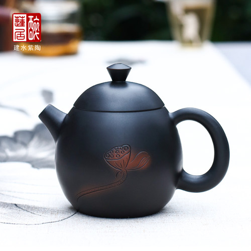 茶壶云南建水紫陶醉莲居