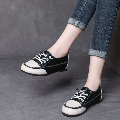 Чехол, обувь, кроссовки, туфли для отдыха, коллекция 2021, тренд сезона, из натуральной кожи, в корейском стиле, мягкая подошва