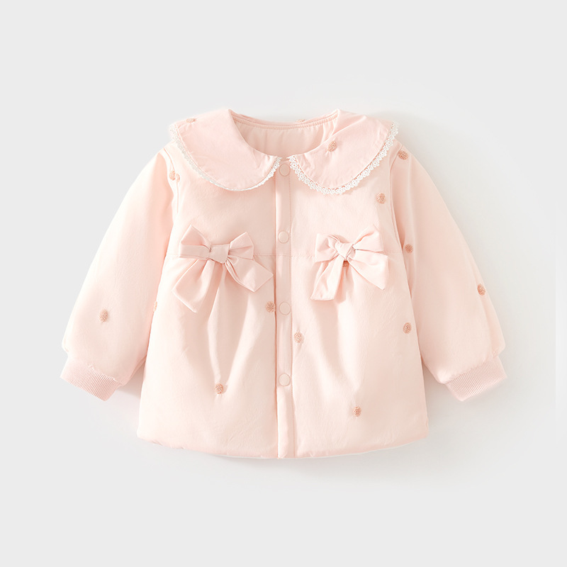 宝宝棉袄120克加厚夹棉上衣男童女童保暖外穿棉衣婴儿童秋冬外套