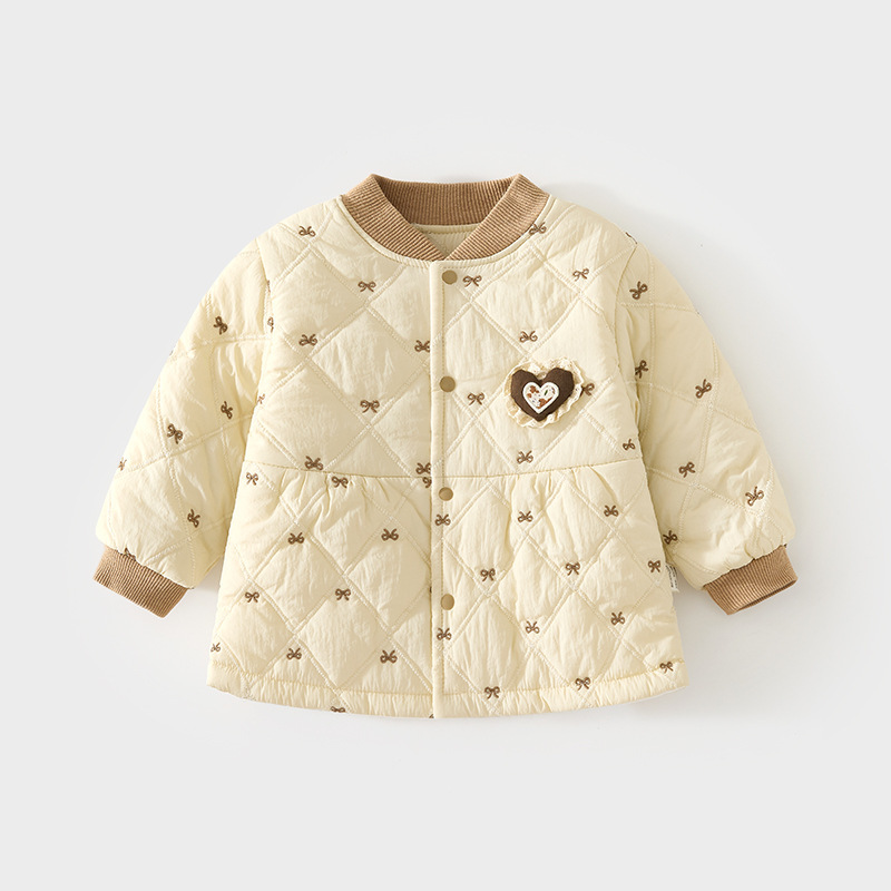 宝宝棉袄120克加厚夹棉上衣男童女童保暖外穿棉衣婴儿童秋冬外套