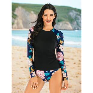 V 76076 Surfing Long Sleeve Swimsuit 冲浪泳衣