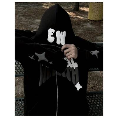 T 10168 Zipper design matching hoodies 拉链款情侣连帽卫衣