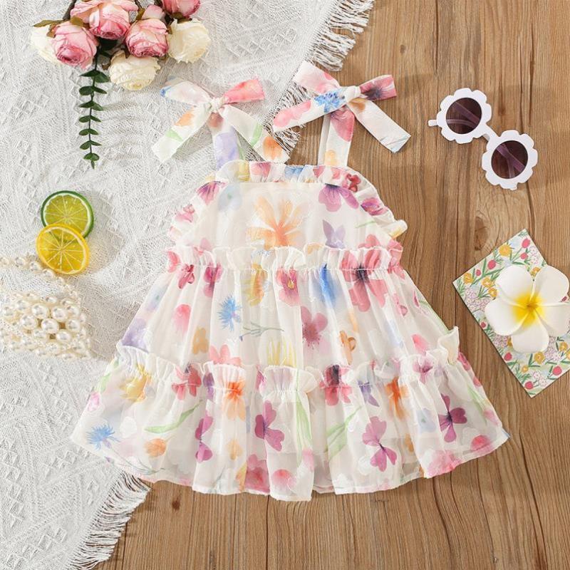 Summer Girls' Dress rap Chiffon Cool Beach Skirt Beautiful