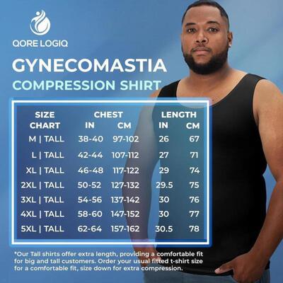 Gynecomastia Compression Shirts for n Sleeves Slimming