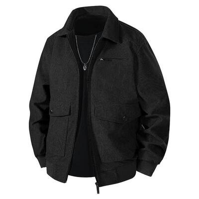 F 48445 Corduroy Men Jacket Spring Collar 灯芯绒士夹克