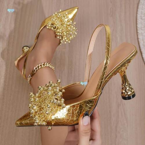 High heeled Shoes For Girls Wh A Summery Sense Of高跟鞋