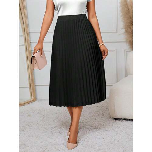 L 11536 Elegant Pleated Skirt 百褶半身裙