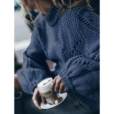 O 11322 Loose Knit Sweater Top 宽松针织衫