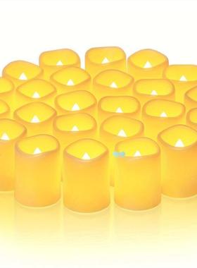24pcs Flickering Flames Votive Cand Battery Operated