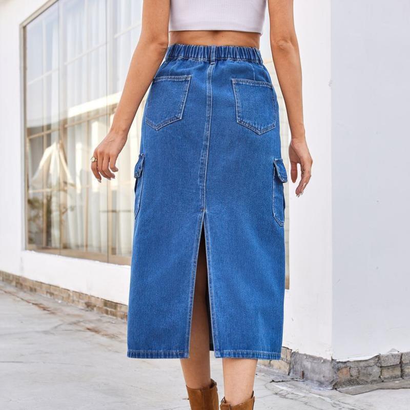 Summer Waed Workwear Denim Skirt for Women jeans Bottoms