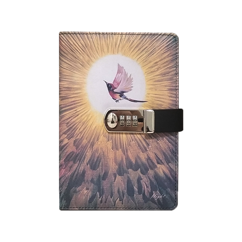 简约一二年级带锁日韩版密码本