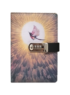 简约一二年级带锁日韩版密码本