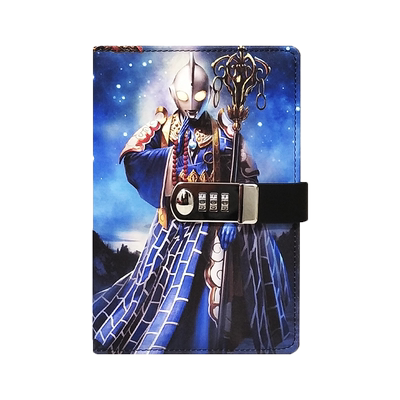 仿皮记事本学生带锁日记本密码