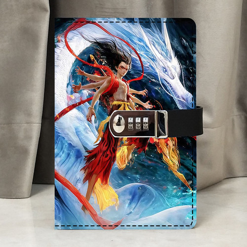 小学生日记本带锁笔记本密码本子