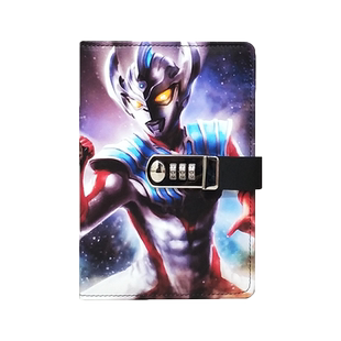 小学生带锁日记本田字格本子儿童密码本女孩简约男生创意密码锁皮面笔记本手账本精致卡通送礼横线记事本文具